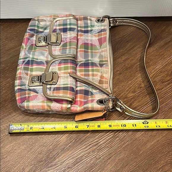 Coach Multicolor Plaid Shoulder Bag - Picture 9 of 10